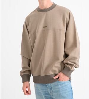 New Hugo Boss Embossed Logo We Heavy Pullover Sweatshirt, Tan Size XXL